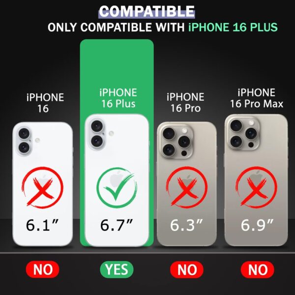 Ultra-Hybrid Crystal Clear Back Case Cover for iPhone 16 Plus | Shockproof Design | Camera Protection Bump | Hard Clear Back | Bumper Case Cover for iPhone 16 Plus (Transparent) - Image 3